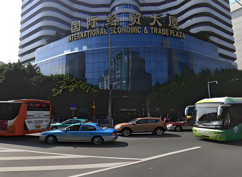 廣州市商務局。地址：廣州市越秀區(qū)東風西路國際經貿大廈